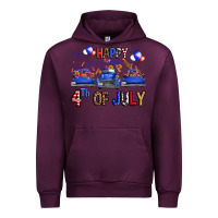 Mauve Wine western hello fourth of july trucks Urban Hoodie - FaDigitalArtStudio