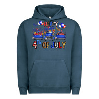 Pigment Midnight Navy western hello fourth of july trucks Urban Hoodie - FaDigitalArtStudio