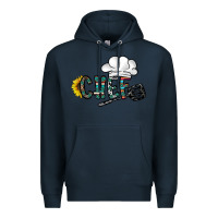 Navy chef Premium Hoodie - CowhideDigitalArt