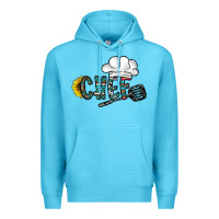 Ocean Blue chef Premium Hoodie - CowhideDigitalArt