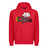 Red chef Premium Hoodie - CowhideDigitalArt
