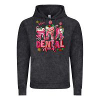 Pink Christmas Teeth Dental Squad Vintage Hoodie | Teevron