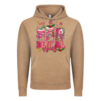 Vintage Coffee pink christmas teeth dental squad Vintage Hoodie - AdoDesignShop