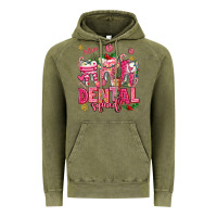 Vintage Olive pink christmas teeth dental squad Vintage Hoodie - AdoDesignShop