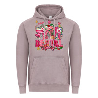 Vintage Zinc pink christmas teeth dental squad Vintage Hoodie - AdoDesignShop