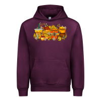Mauve Wine bee drink Urban Hoodie - RacoonDesign