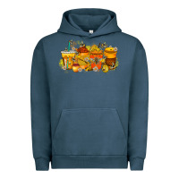 Pigment Midnight Navy bee drink Urban Hoodie - RacoonDesign