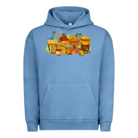 Pigment Pebble Blue bee drink Urban Hoodie - RacoonDesign