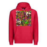 Cardinal mardi gras leopard horse seamless pattern Premium Hoodie - FaDigitalArtStudio