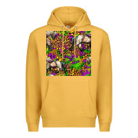 Mustard mardi gras leopard horse seamless pattern Premium Hoodie - FaDigitalArtStudio