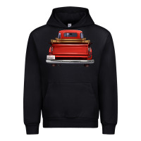 Black western red truck back view Urban Hoodie - FaDigitalArtStudio
