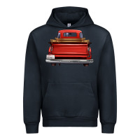 Navy western red truck back view Urban Hoodie - FaDigitalArtStudio