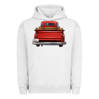 Pigment Lunar Rock western red truck back view Urban Hoodie - FaDigitalArtStudio