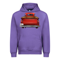 Tulip western red truck back view Urban Hoodie - FaDigitalArtStudio