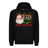 Black Merry christmas santa cassette Premium Hoodie - FaDigitalArtStudio