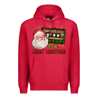 Cardinal Merry christmas santa cassette Premium Hoodie - FaDigitalArtStudio