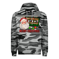 Slate Camo Merry christmas santa cassette Premium Hoodie - FaDigitalArtStudio