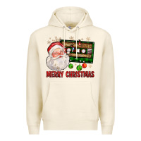 Tofu Merry christmas santa cassette Premium Hoodie - FaDigitalArtStudio