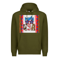 Army Green party in the usa Premium Hoodie - HRA Design Shop