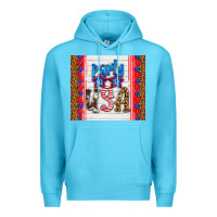 Ocean Blue party in the usa Premium Hoodie - HRA Design Shop