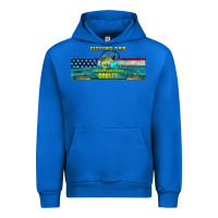 Cobalt fishing dad  libbey glass Urban Hoodie - HRA Design Shop