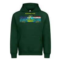 Forest Green fishing dad  libbey glass Urban Hoodie - HRA Design Shop