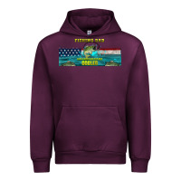 Mauve Wine fishing dad  libbey glass Urban Hoodie - HRA Design Shop