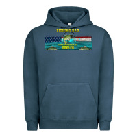 Pigment Midnight Navy fishing dad  libbey glass Urban Hoodie - HRA Design Shop