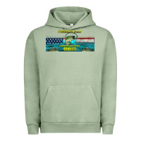 Pigment Oil Green fishing dad  libbey glass Urban Hoodie - HRA Design Shop