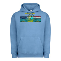 Pigment Pebble Blue fishing dad  libbey glass Urban Hoodie - HRA Design Shop