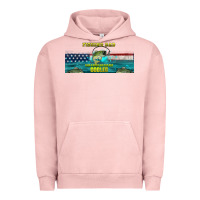 Pigment Salmon fishing dad  libbey glass Urban Hoodie - HRA Design Shop