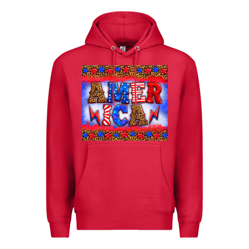 America Thunderbolt Premium Hoodie by HRA Design Shop | Teevron