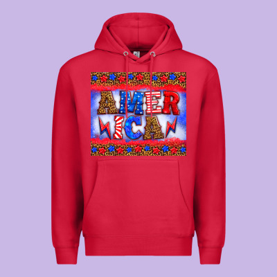 America Thunderbolt Premium Hoodie Designed By Hra Design Shop