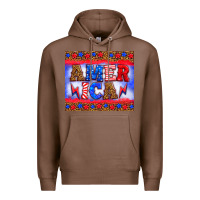 Chestnut america thunderbolt Premium Hoodie - HRA Design Shop