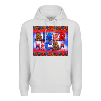Dove Grey america thunderbolt Premium Hoodie - HRA Design Shop