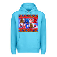 Ocean Blue america thunderbolt Premium Hoodie - HRA Design Shop