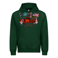 Forest Green home of the brave Urban Hoodie - CowhideDigitalArt