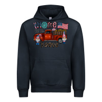 Navy home of the brave Urban Hoodie - CowhideDigitalArt