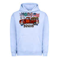 Pigment Grape Ice home of the brave Urban Hoodie - CowhideDigitalArt