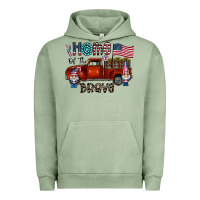 Pigment Oil Green home of the brave Urban Hoodie - CowhideDigitalArt