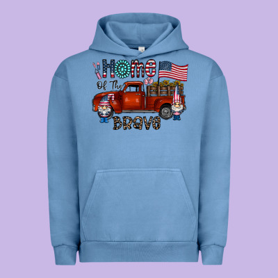 Home Of The Brave Urban Hoodie Designed By Cowhidedigitalart
