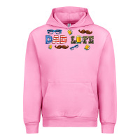 Fuchsia Pink dad life  libbey glass Urban Hoodie - HRA Design Shop