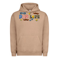 Pigment Burro dad life  libbey glass Urban Hoodie - HRA Design Shop