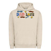 Pigment French Oak dad life  libbey glass Urban Hoodie - HRA Design Shop