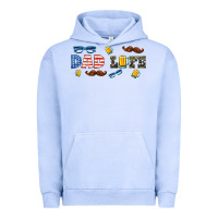 Pigment Grape Ice dad life  libbey glass Urban Hoodie - HRA Design Shop