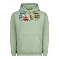 Pigment Oil Green dad life  libbey glass Urban Hoodie - HRA Design Shop