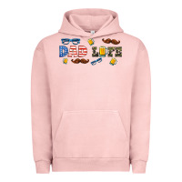 Pigment Salmon dad life  libbey glass Urban Hoodie - HRA Design Shop