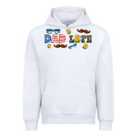 White dad life  libbey glass Urban Hoodie - HRA Design Shop