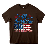 Chocolate Brown All American Babe Heavy Core Tee - LillyAllenDesigns