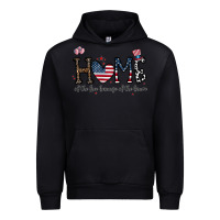 Black home of the free beacuse of the brave Urban Hoodie - CowhideDigitalArt